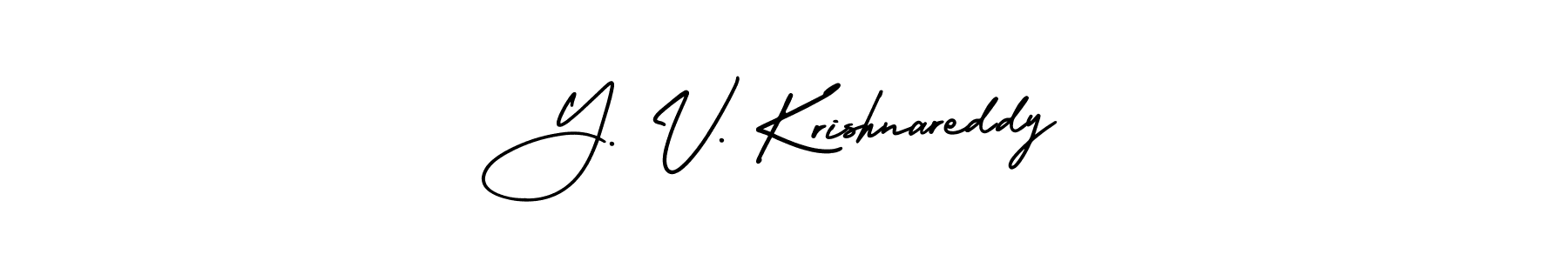 Make a beautiful signature design for name Y. V. Krishnareddy. Use this online signature maker to create a handwritten signature for free. Y. V. Krishnareddy signature style 3 images and pictures png