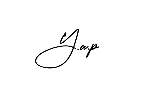 Make a beautiful signature design for name Y.a.p. With this signature (AmerikaSignatureDemo-Regular) style, you can create a handwritten signature for free. Y.a.p signature style 3 images and pictures png