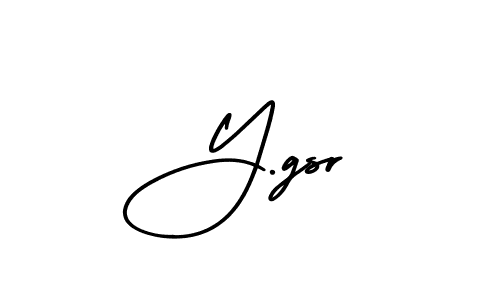 This is the best signature style for the Y.gsr name. Also you like these signature font (AmerikaSignatureDemo-Regular). Mix name signature. Y.gsr signature style 3 images and pictures png