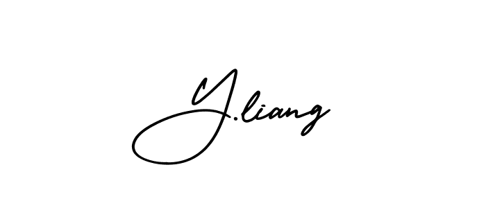 How to Draw Y.liang signature style? AmerikaSignatureDemo-Regular is a latest design signature styles for name Y.liang. Y.liang signature style 3 images and pictures png