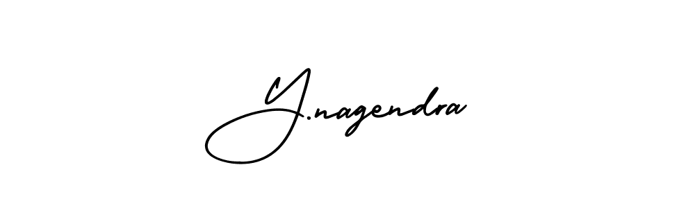 How to make Y.nagendra signature? AmerikaSignatureDemo-Regular is a professional autograph style. Create handwritten signature for Y.nagendra name. Y.nagendra signature style 3 images and pictures png