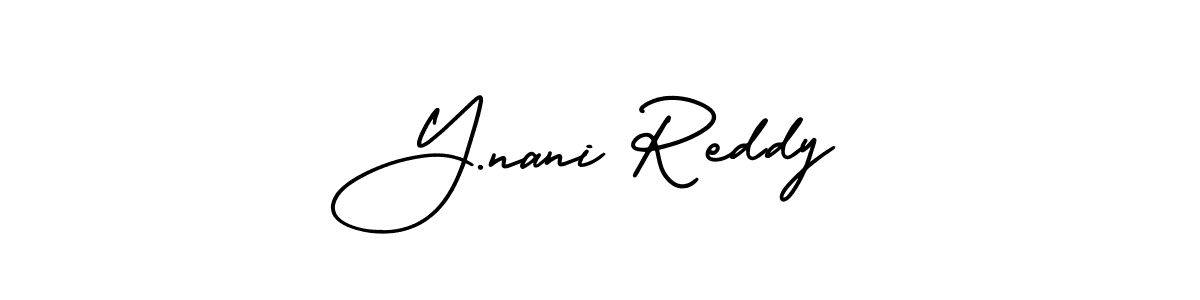 Similarly AmerikaSignatureDemo-Regular is the best handwritten signature design. Signature creator online .You can use it as an online autograph creator for name Y.nani Reddy. Y.nani Reddy signature style 3 images and pictures png