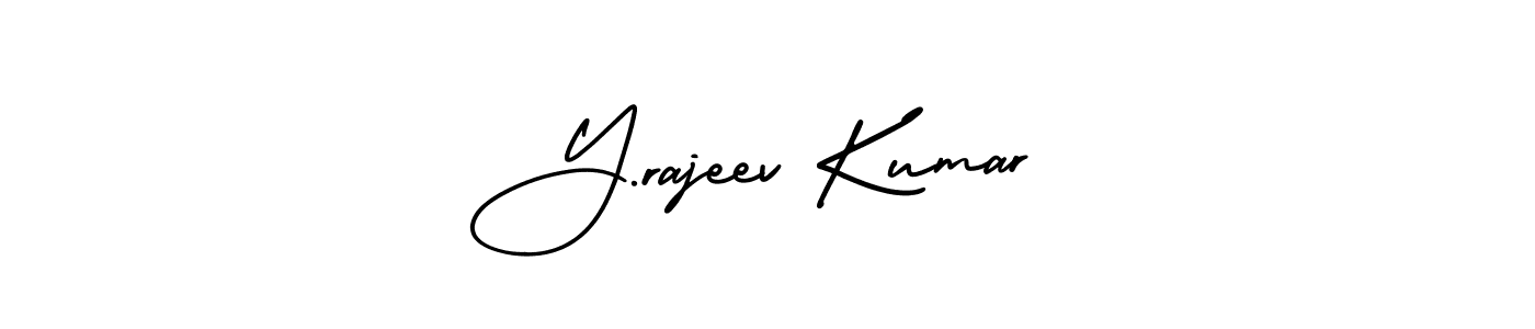 if you are searching for the best signature style for your name Y.rajeev Kumar. so please give up your signature search. here we have designed multiple signature styles  using AmerikaSignatureDemo-Regular. Y.rajeev Kumar signature style 3 images and pictures png