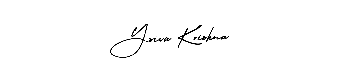 This is the best signature style for the Y.siva Krishna name. Also you like these signature font (AmerikaSignatureDemo-Regular). Mix name signature. Y.siva Krishna signature style 3 images and pictures png