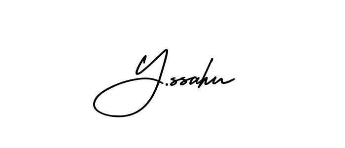 Similarly AmerikaSignatureDemo-Regular is the best handwritten signature design. Signature creator online .You can use it as an online autograph creator for name Y.ssahu. Y.ssahu signature style 3 images and pictures png