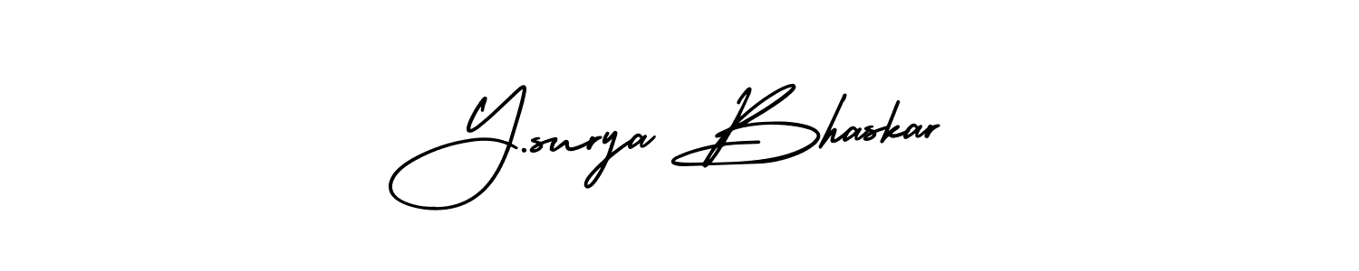 Best and Professional Signature Style for Y.surya Bhaskar. AmerikaSignatureDemo-Regular Best Signature Style Collection. Y.surya Bhaskar signature style 3 images and pictures png