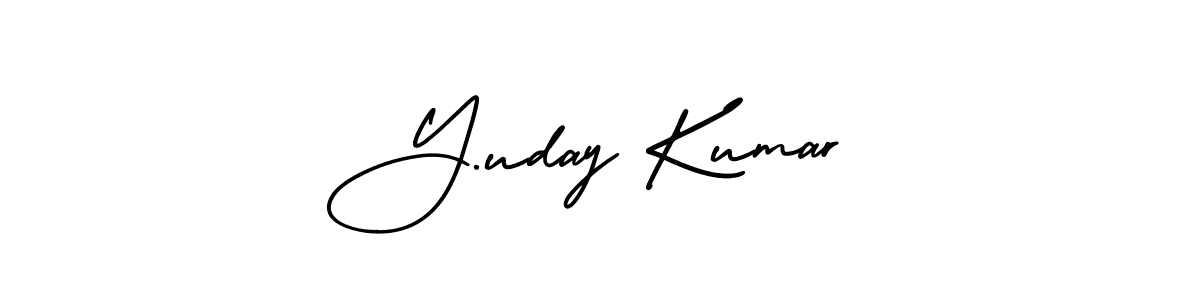 Y.uday Kumar stylish signature style. Best Handwritten Sign (AmerikaSignatureDemo-Regular) for my name. Handwritten Signature Collection Ideas for my name Y.uday Kumar. Y.uday Kumar signature style 3 images and pictures png