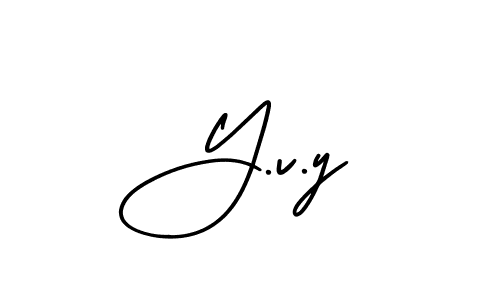 Also You can easily find your signature by using the search form. We will create Y.v.y name handwritten signature images for you free of cost using AmerikaSignatureDemo-Regular sign style. Y.v.y signature style 3 images and pictures png