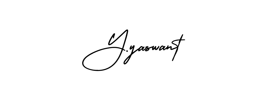 How to make Y.yaswant signature? AmerikaSignatureDemo-Regular is a professional autograph style. Create handwritten signature for Y.yaswant name. Y.yaswant signature style 3 images and pictures png