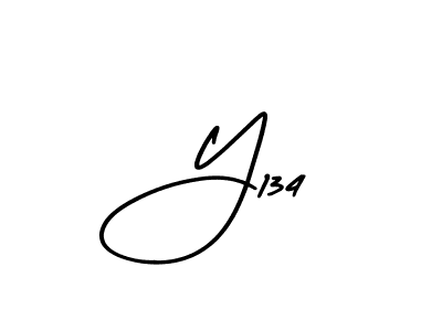 Use a signature maker to create a handwritten signature online. With this signature software, you can design (AmerikaSignatureDemo-Regular) your own signature for name Y134. Y134 signature style 3 images and pictures png