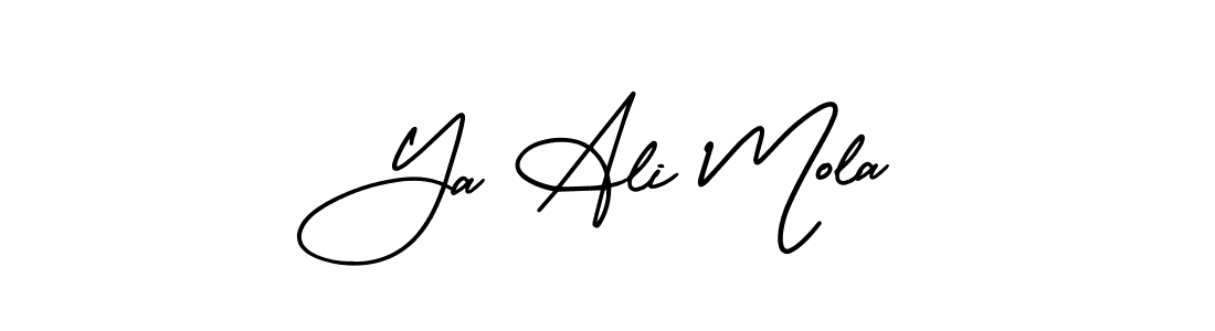 Check out images of Autograph of Ya Ali Mola name. Actor Ya Ali Mola Signature Style. AmerikaSignatureDemo-Regular is a professional sign style online. Ya Ali Mola signature style 3 images and pictures png
