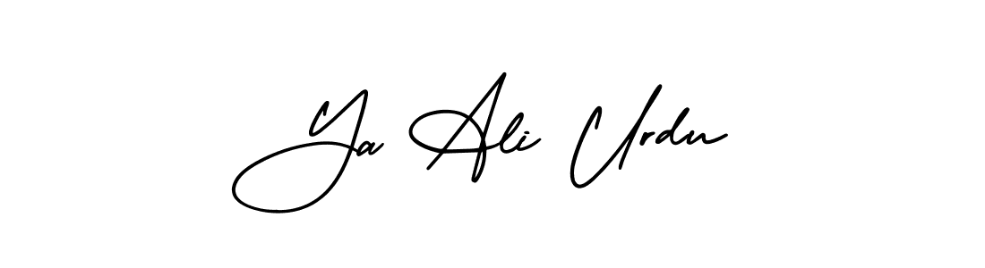 Here are the top 10 professional signature styles for the name Ya Ali Urdu. These are the best autograph styles you can use for your name. Ya Ali Urdu signature style 3 images and pictures png