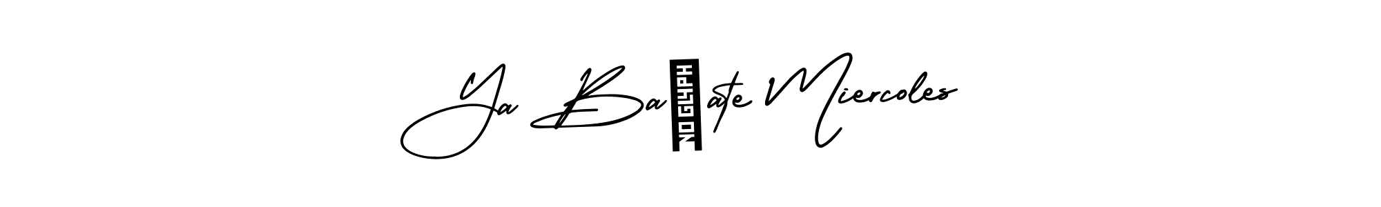 Create a beautiful signature design for name Ya Bañate Miercoles. With this signature (AmerikaSignatureDemo-Regular) fonts, you can make a handwritten signature for free. Ya Bañate Miercoles signature style 3 images and pictures png