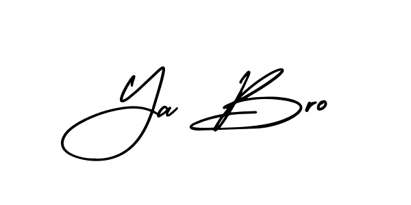 if you are searching for the best signature style for your name Ya Bro. so please give up your signature search. here we have designed multiple signature styles  using AmerikaSignatureDemo-Regular. Ya Bro signature style 3 images and pictures png