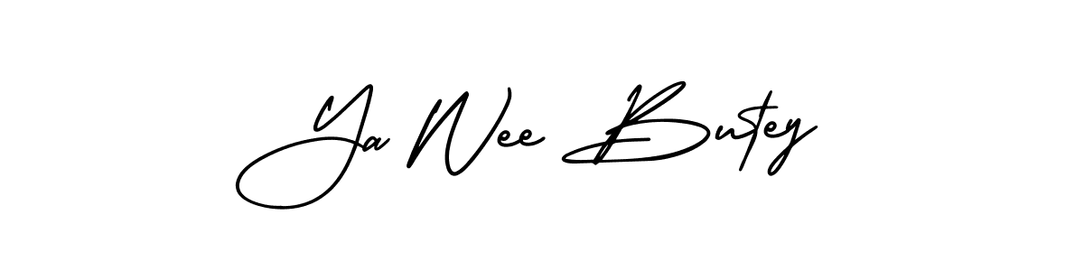 Design your own signature with our free online signature maker. With this signature software, you can create a handwritten (AmerikaSignatureDemo-Regular) signature for name Ya Wee Butey. Ya Wee Butey signature style 3 images and pictures png