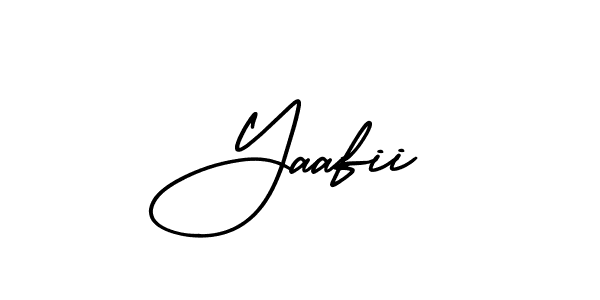 Yaafii stylish signature style. Best Handwritten Sign (AmerikaSignatureDemo-Regular) for my name. Handwritten Signature Collection Ideas for my name Yaafii. Yaafii signature style 3 images and pictures png