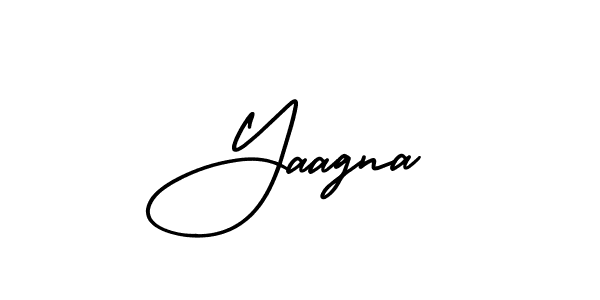 Make a beautiful signature design for name Yaagna. With this signature (AmerikaSignatureDemo-Regular) style, you can create a handwritten signature for free. Yaagna signature style 3 images and pictures png