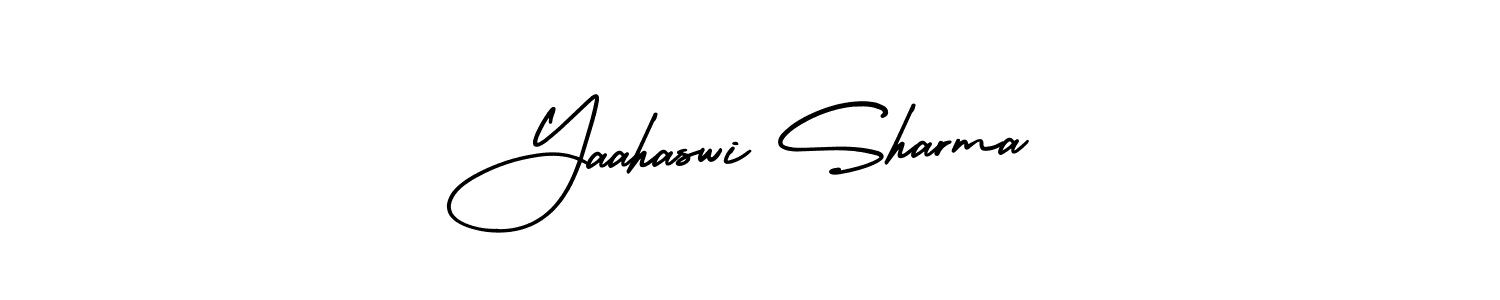 Create a beautiful signature design for name Yaahaswi Sharma. With this signature (AmerikaSignatureDemo-Regular) fonts, you can make a handwritten signature for free. Yaahaswi Sharma signature style 3 images and pictures png