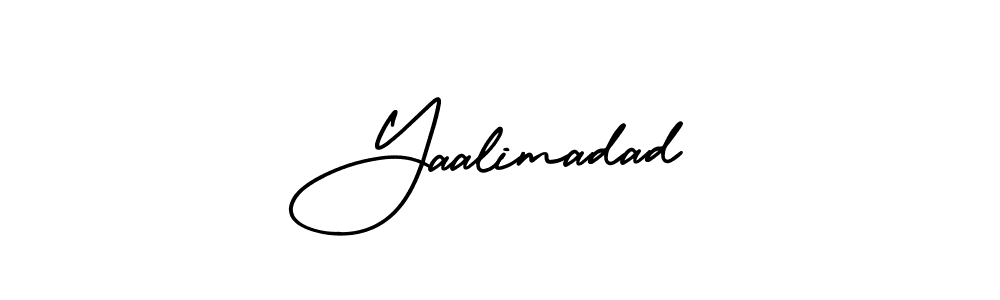 It looks lik you need a new signature style for name Yaalimadad. Design unique handwritten (AmerikaSignatureDemo-Regular) signature with our free signature maker in just a few clicks. Yaalimadad signature style 3 images and pictures png