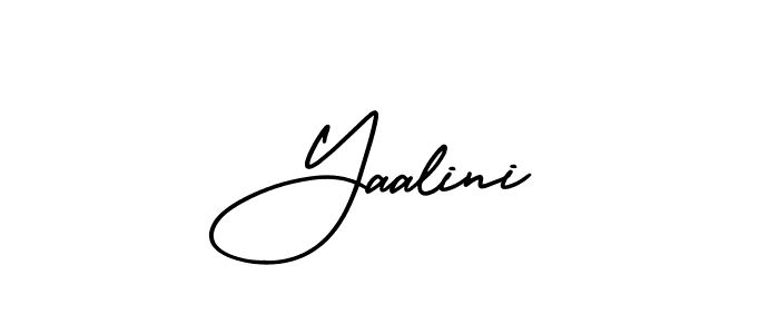 How to make Yaalini signature? AmerikaSignatureDemo-Regular is a professional autograph style. Create handwritten signature for Yaalini name. Yaalini signature style 3 images and pictures png