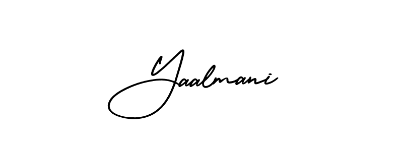 Make a beautiful signature design for name Yaalmani. With this signature (AmerikaSignatureDemo-Regular) style, you can create a handwritten signature for free. Yaalmani signature style 3 images and pictures png