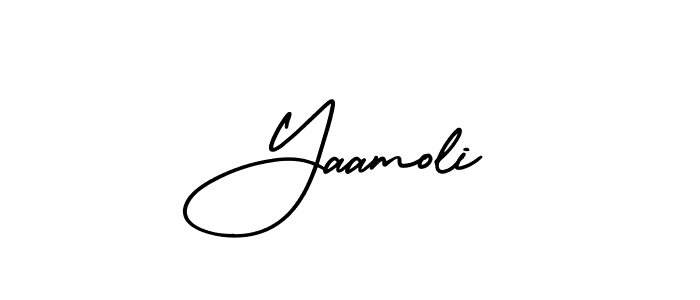 Also You can easily find your signature by using the search form. We will create Yaamoli name handwritten signature images for you free of cost using AmerikaSignatureDemo-Regular sign style. Yaamoli signature style 3 images and pictures png