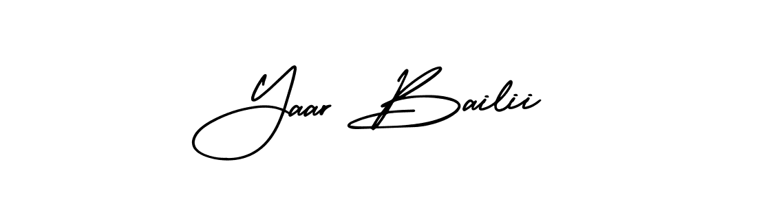 Make a beautiful signature design for name Yaar Bailii. With this signature (AmerikaSignatureDemo-Regular) style, you can create a handwritten signature for free. Yaar Bailii signature style 3 images and pictures png