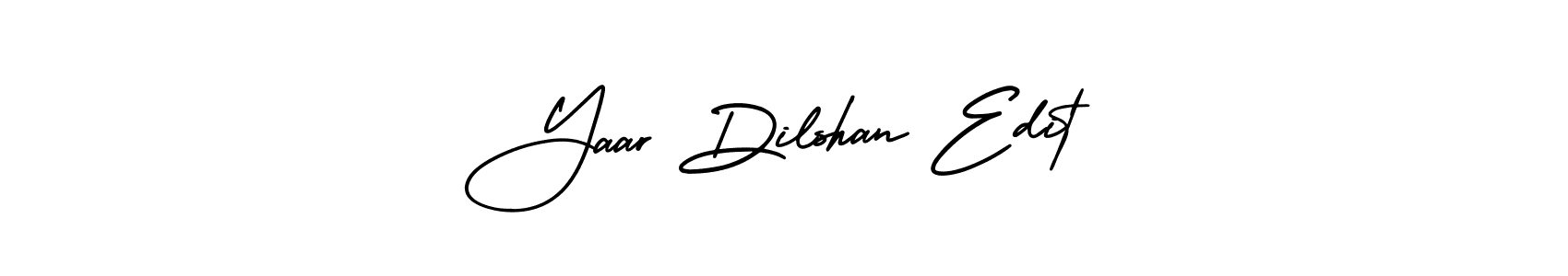 Make a beautiful signature design for name Yaar Dilshan Edit. With this signature (AmerikaSignatureDemo-Regular) style, you can create a handwritten signature for free. Yaar Dilshan Edit signature style 3 images and pictures png