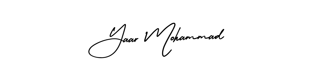 How to make Yaar Mohammad signature? AmerikaSignatureDemo-Regular is a professional autograph style. Create handwritten signature for Yaar Mohammad name. Yaar Mohammad signature style 3 images and pictures png