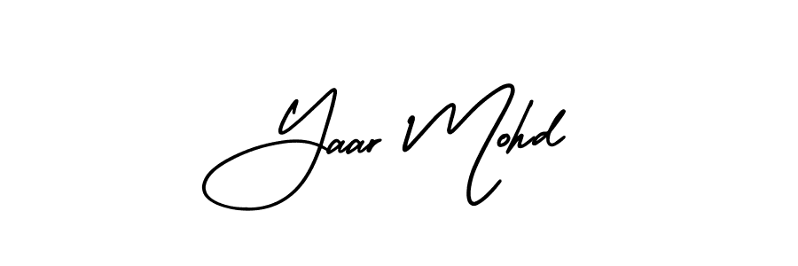 This is the best signature style for the Yaar Mohd name. Also you like these signature font (AmerikaSignatureDemo-Regular). Mix name signature. Yaar Mohd signature style 3 images and pictures png