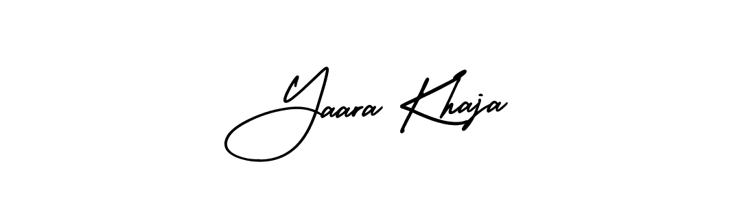 Make a short Yaara Khaja signature style. Manage your documents anywhere anytime using AmerikaSignatureDemo-Regular. Create and add eSignatures, submit forms, share and send files easily. Yaara Khaja signature style 3 images and pictures png