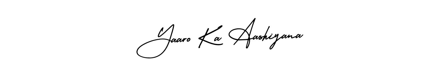 Best and Professional Signature Style for Yaaro Ka Aashiyana. AmerikaSignatureDemo-Regular Best Signature Style Collection. Yaaro Ka Aashiyana signature style 3 images and pictures png