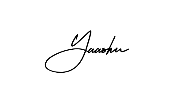 Design your own signature with our free online signature maker. With this signature software, you can create a handwritten (AmerikaSignatureDemo-Regular) signature for name Yaashu. Yaashu signature style 3 images and pictures png