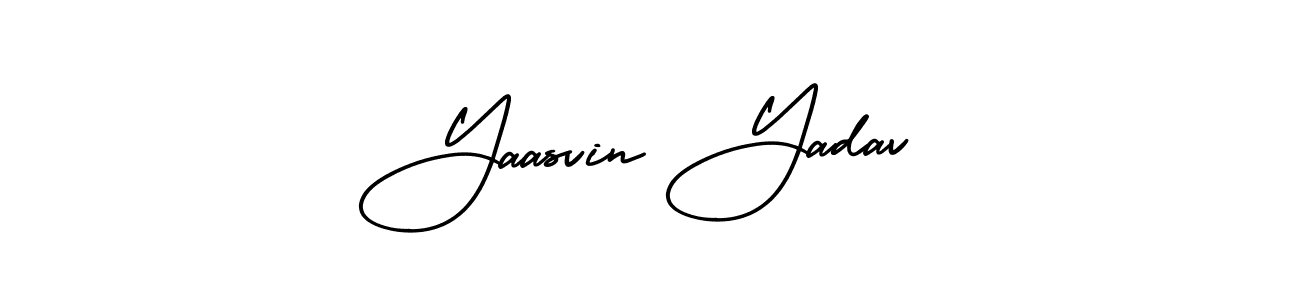 Create a beautiful signature design for name Yaasvin Yadav. With this signature (AmerikaSignatureDemo-Regular) fonts, you can make a handwritten signature for free. Yaasvin Yadav signature style 3 images and pictures png