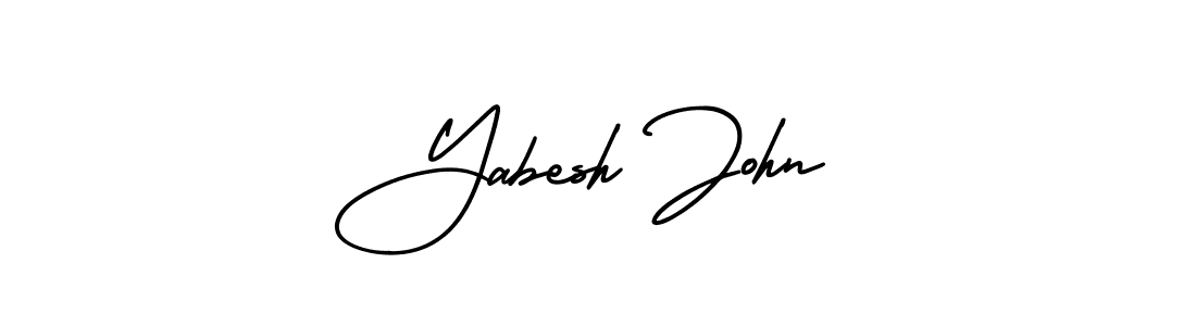 Also we have Yabesh John name is the best signature style. Create professional handwritten signature collection using AmerikaSignatureDemo-Regular autograph style. Yabesh John signature style 3 images and pictures png