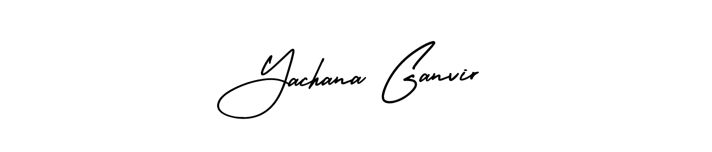 Also we have Yachana Ganvir name is the best signature style. Create professional handwritten signature collection using AmerikaSignatureDemo-Regular autograph style. Yachana Ganvir signature style 3 images and pictures png