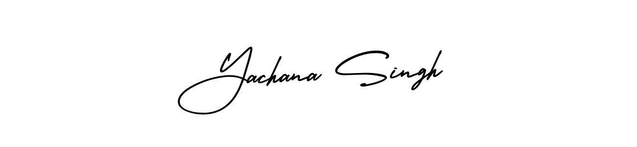 Similarly AmerikaSignatureDemo-Regular is the best handwritten signature design. Signature creator online .You can use it as an online autograph creator for name Yachana Singh. Yachana Singh signature style 3 images and pictures png
