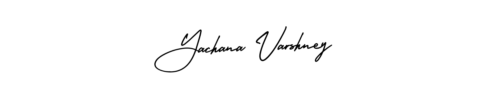 Also You can easily find your signature by using the search form. We will create Yachana Varshney name handwritten signature images for you free of cost using AmerikaSignatureDemo-Regular sign style. Yachana Varshney signature style 3 images and pictures png