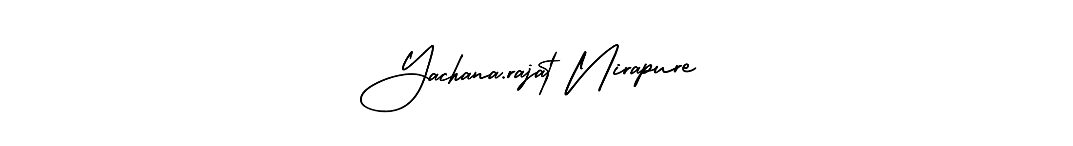 Make a beautiful signature design for name Yachana.rajat Nirapure. With this signature (AmerikaSignatureDemo-Regular) style, you can create a handwritten signature for free. Yachana.rajat Nirapure signature style 3 images and pictures png