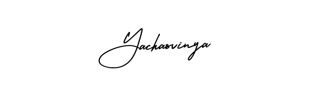 Also we have Yachasvinya name is the best signature style. Create professional handwritten signature collection using AmerikaSignatureDemo-Regular autograph style. Yachasvinya signature style 3 images and pictures png