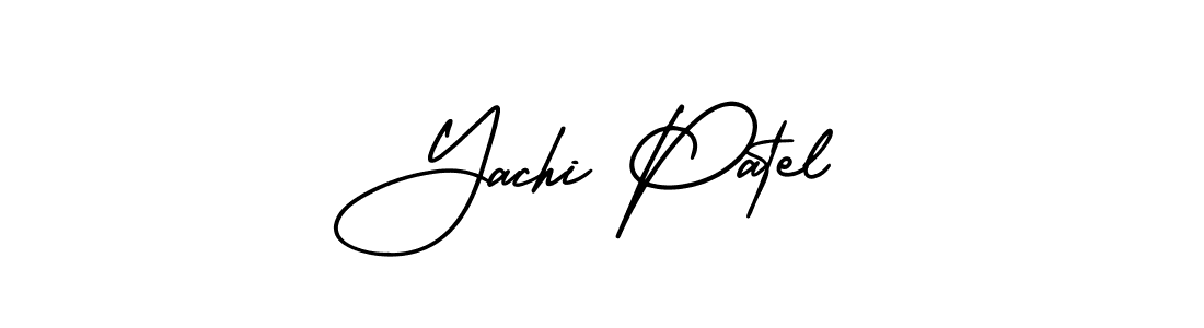 Create a beautiful signature design for name Yachi Patel. With this signature (AmerikaSignatureDemo-Regular) fonts, you can make a handwritten signature for free. Yachi Patel signature style 3 images and pictures png