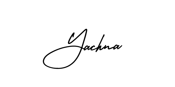 AmerikaSignatureDemo-Regular is a professional signature style that is perfect for those who want to add a touch of class to their signature. It is also a great choice for those who want to make their signature more unique. Get Yachna name to fancy signature for free. Yachna signature style 3 images and pictures png