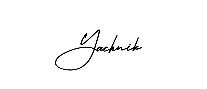 Design your own signature with our free online signature maker. With this signature software, you can create a handwritten (AmerikaSignatureDemo-Regular) signature for name Yachnik. Yachnik signature style 3 images and pictures png