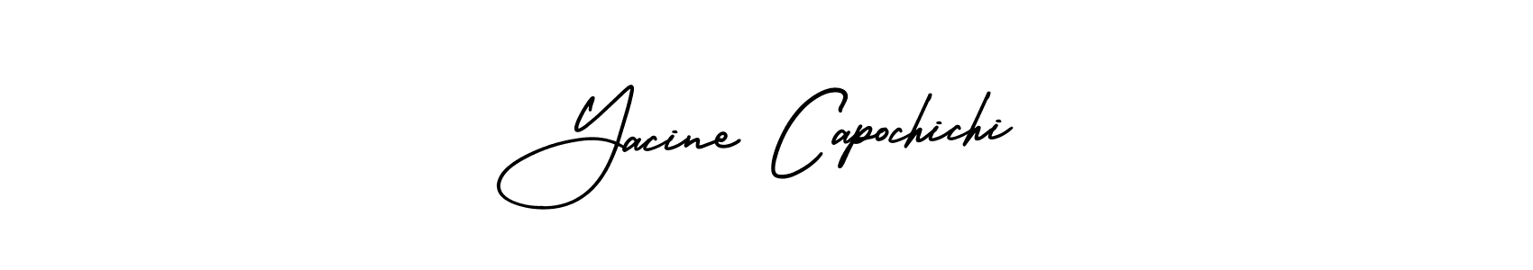 How to make Yacine Capochichi signature? AmerikaSignatureDemo-Regular is a professional autograph style. Create handwritten signature for Yacine Capochichi name. Yacine Capochichi signature style 3 images and pictures png