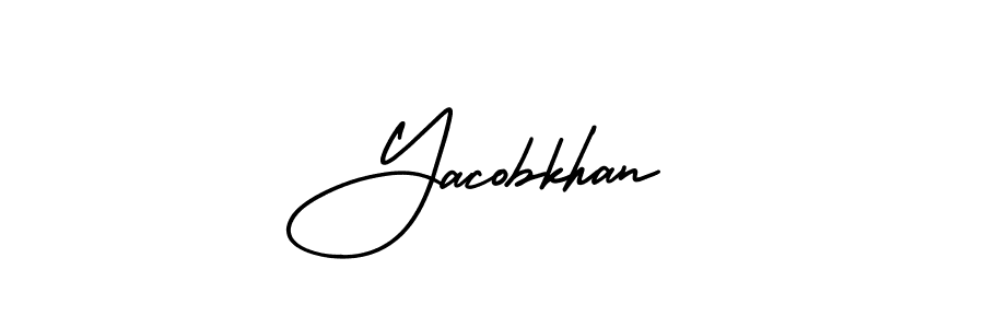 AmerikaSignatureDemo-Regular is a professional signature style that is perfect for those who want to add a touch of class to their signature. It is also a great choice for those who want to make their signature more unique. Get Yacobkhan name to fancy signature for free. Yacobkhan signature style 3 images and pictures png