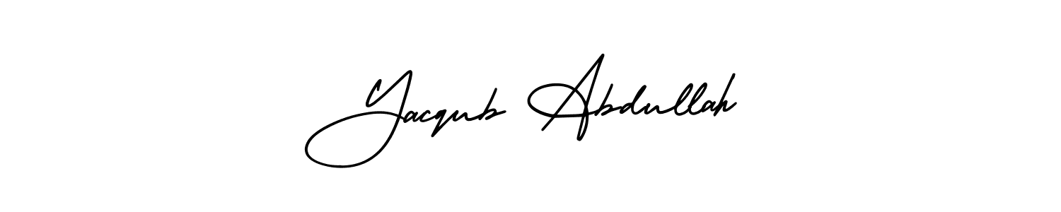 Create a beautiful signature design for name Yacqub Abdullah. With this signature (AmerikaSignatureDemo-Regular) fonts, you can make a handwritten signature for free. Yacqub Abdullah signature style 3 images and pictures png