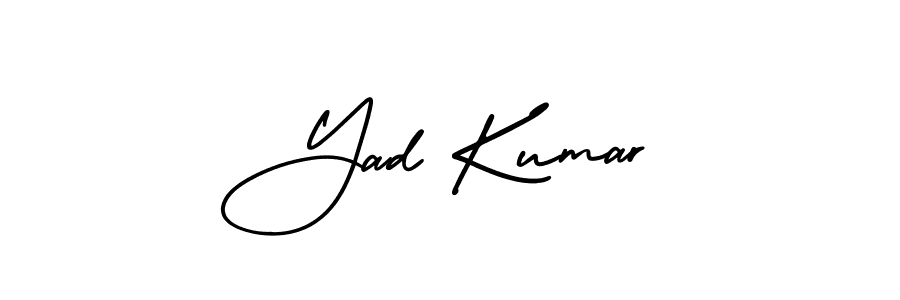 This is the best signature style for the Yad Kumar name. Also you like these signature font (AmerikaSignatureDemo-Regular). Mix name signature. Yad Kumar signature style 3 images and pictures png