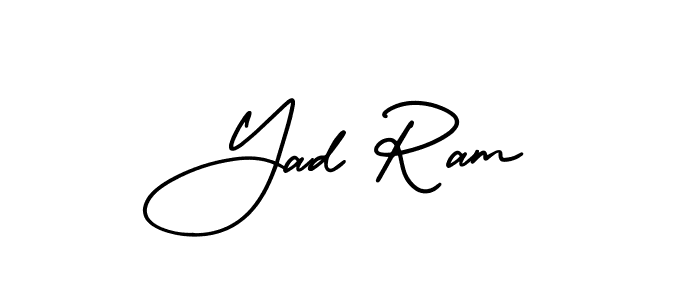 How to make Yad Ram signature? AmerikaSignatureDemo-Regular is a professional autograph style. Create handwritten signature for Yad Ram name. Yad Ram signature style 3 images and pictures png