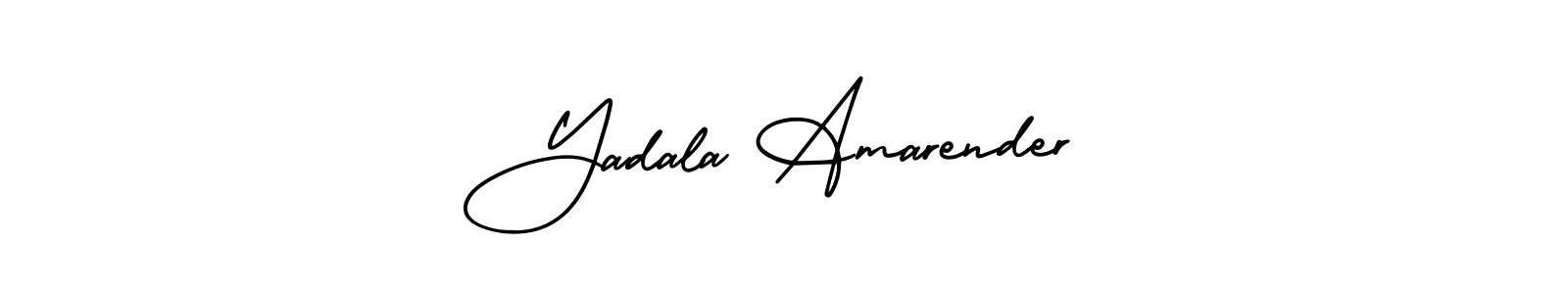 Design your own signature with our free online signature maker. With this signature software, you can create a handwritten (AmerikaSignatureDemo-Regular) signature for name Yadala Amarender. Yadala Amarender signature style 3 images and pictures png