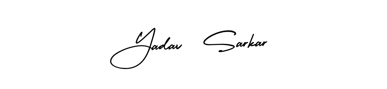 Yadav  Sarkar stylish signature style. Best Handwritten Sign (AmerikaSignatureDemo-Regular) for my name. Handwritten Signature Collection Ideas for my name Yadav  Sarkar. Yadav  Sarkar signature style 3 images and pictures png